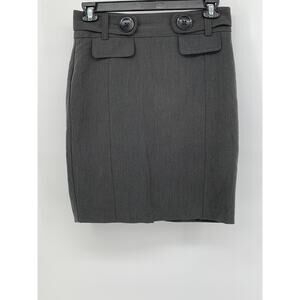 STAR CITY Juniors' Grey Office Chic Tight Mini Skirt SZ 7